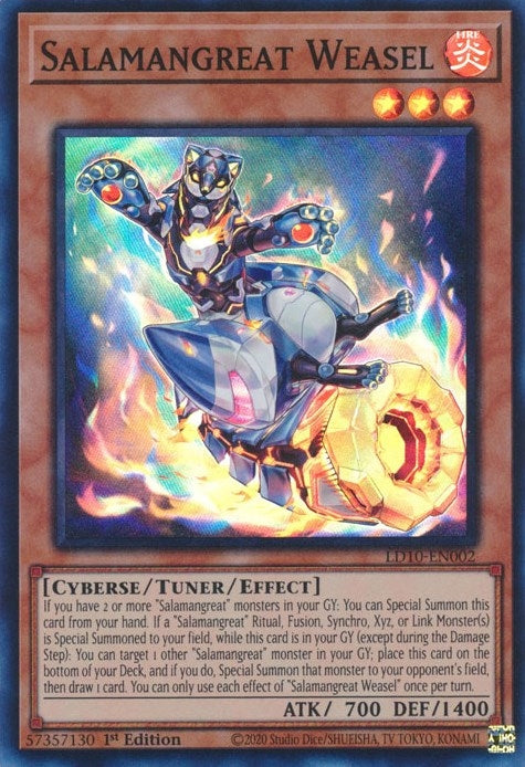 Image for Salamangreat Weasel (LD10-EN002) (LD10) - YuGiOh