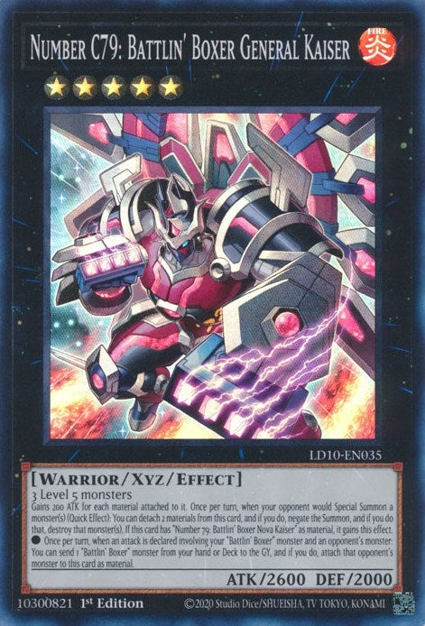 Image for Number C79: Battlin' Boxer General Kaiser (LD10-EN035) (LD10) - YuGiOh