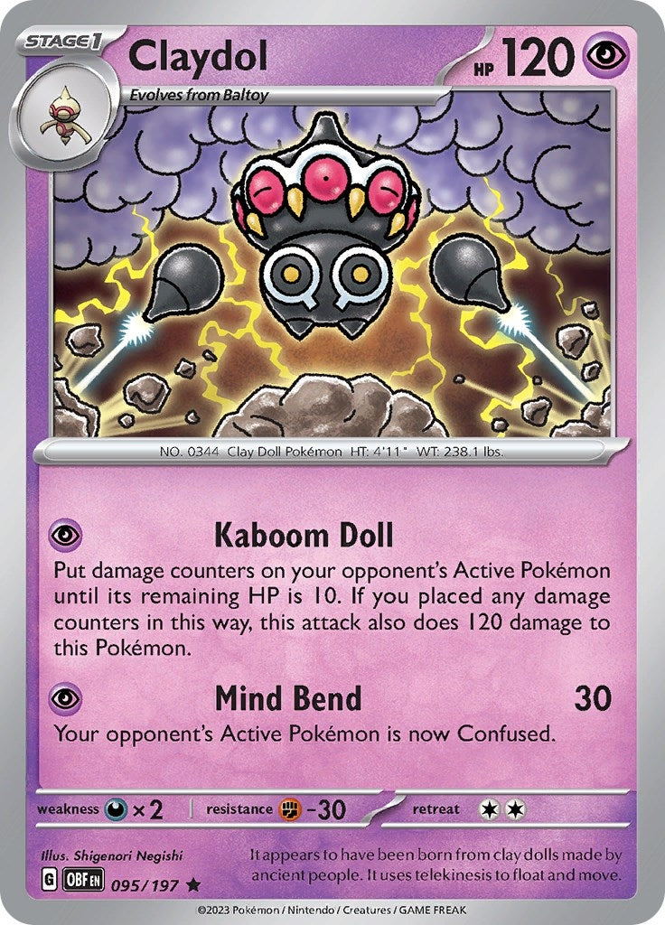 Image for Claydol (095/197) (OBF) - Pokemon