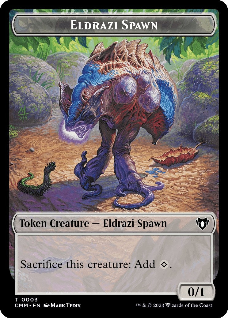 Image for Eldrazi Spawn // Emblem - Ob Nixilis of the Black Oath Double-Sided Token (3 // 52) (Commander Masters) - Magic: The Gathering