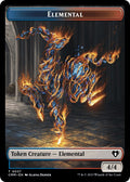 Image for Elemental (0037) // Human Soldier Double-Sided Token (37 // 6) (Commander Masters) - Magic: The Gathering