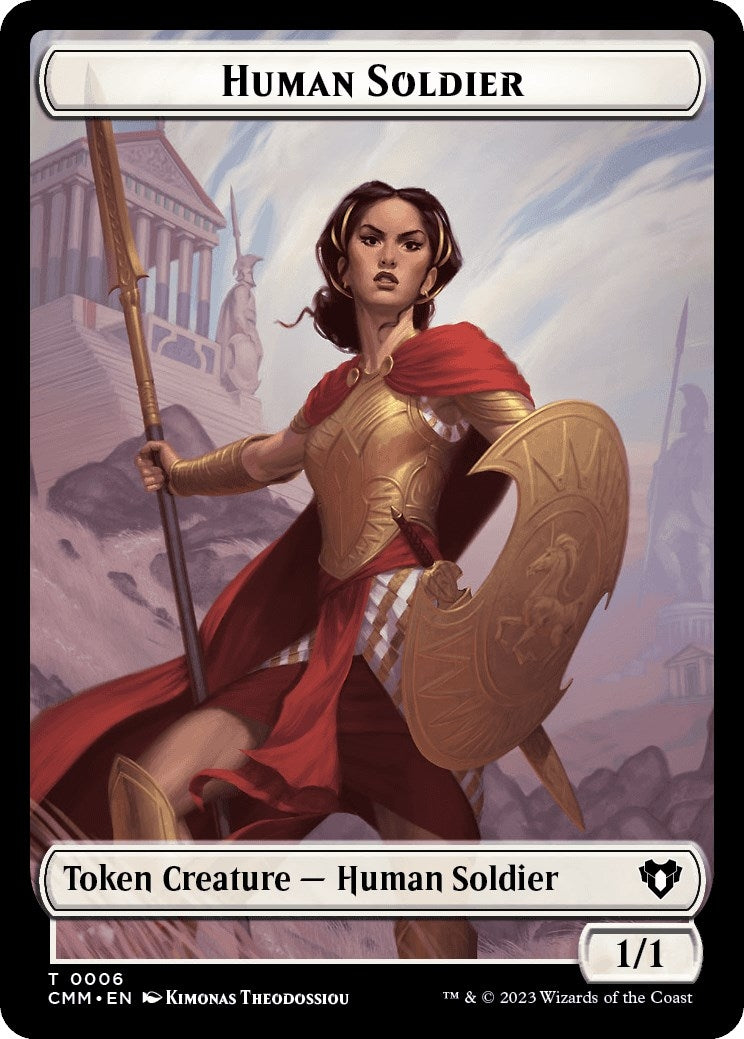 Image for Human Soldier // Zombie (0013) Double-Sided Token (6 // 13) (Commander Masters) - Magic: The Gathering