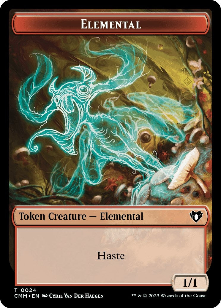 Image for Elemental (0024) // Phyrexian Beast Double-Sided Token (24 // 34) (Commander Masters) - Magic: The Gathering