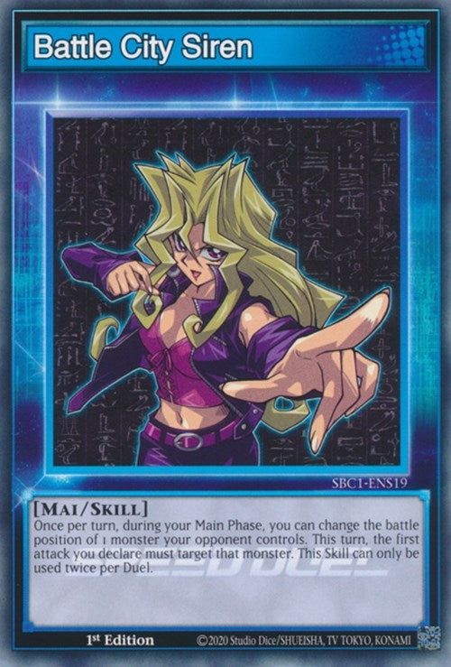 Image for Battle City Siren (SBC1-ENS19) (SBC1) - YuGiOh