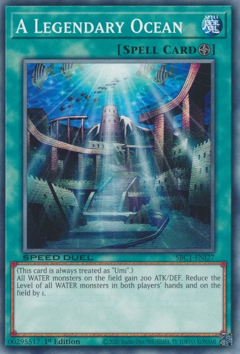 Image for A Legendary Ocean (SBC1-ENI27) (SBC1) - YuGiOh