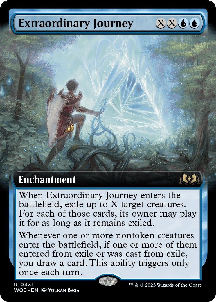 Image for Extraordinary Journey (Extended Art) (331) (Wilds of Eldraine) - Magic: The Gathering