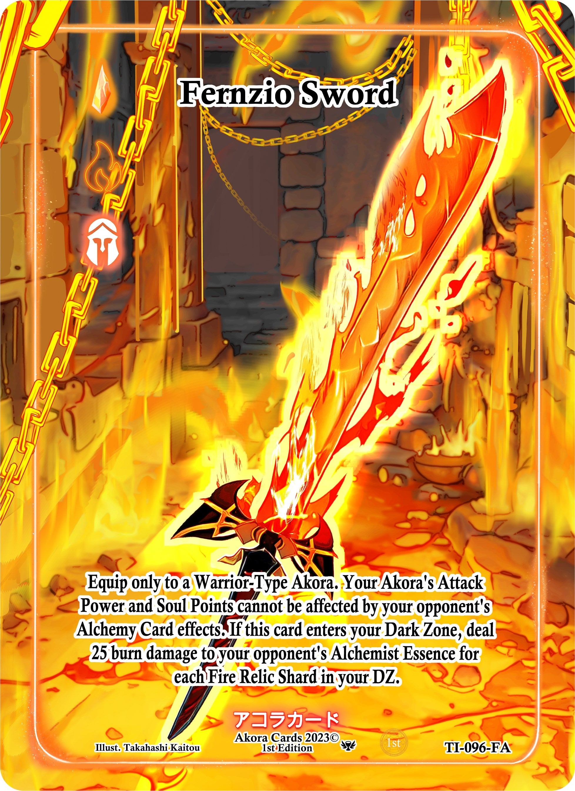 Image for Fernzio Sword (Full Art) (TI-096-FA) (Trials of Ikithia [1st Edition]) - Akora TCG