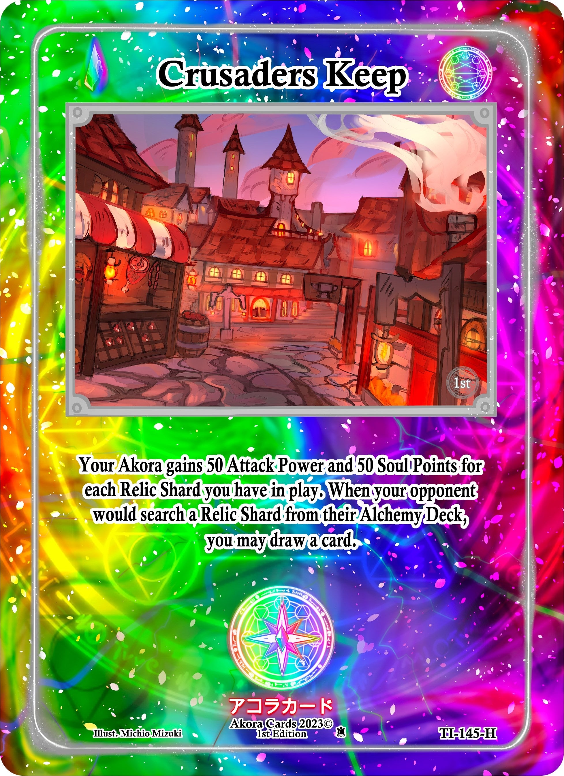 Image for Crusaders Keep (Holo) (TI-145-H) (Trials of Ikithia [1st Edition]) - Akora TCG