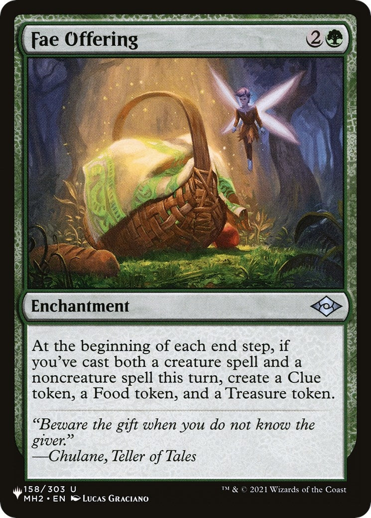 Image for Fae Offering (158/303) (The List Reprints) - Magic: The Gathering