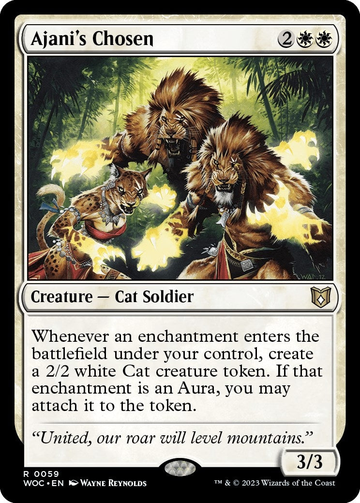 Image for Ajani's Chosen (59) (Wilds of Eldraine) - Magic: The Gathering