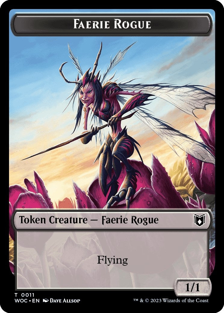 Image for Faerie Rogue (0011) // Pirate Double-Sided Token (11 // 12) (Wilds of Eldraine) - Magic: The Gathering