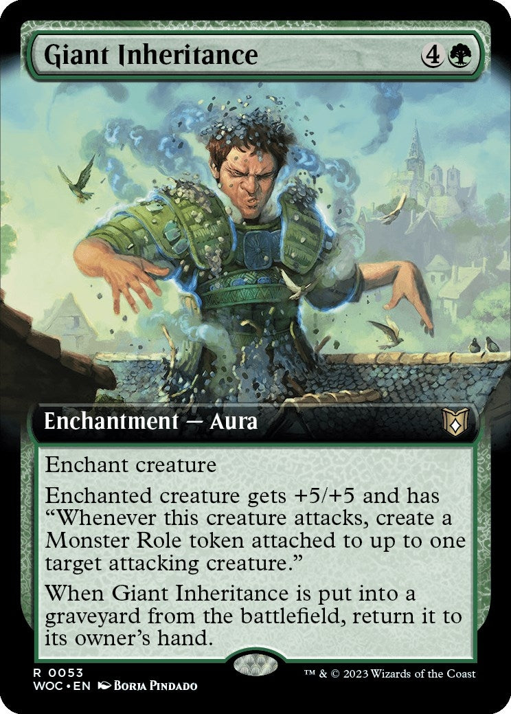 Image for Giant Inheritance (Extended Art) (53) (Wilds of Eldraine) - Magic: The Gathering