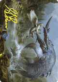 Image for Horned Loch-Whale Art Card (Gold-Stamped Signature) (6) (Wilds of Eldraine) - Magic: The Gathering
