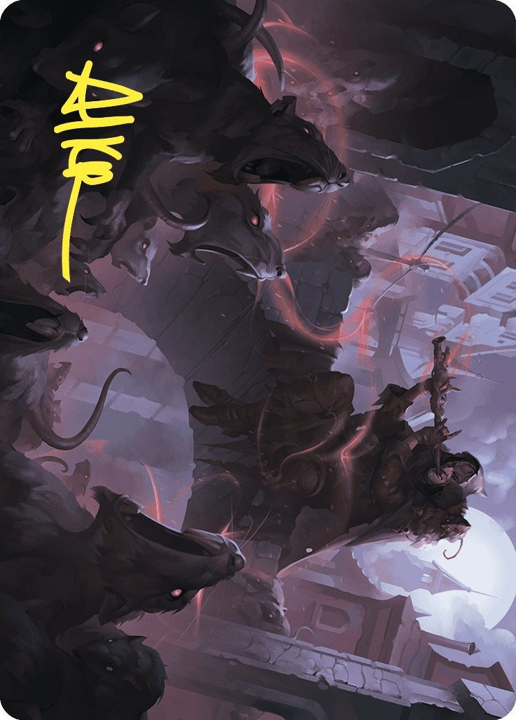 Image for Gnawing Crescendo Art Card (Gold-Stamped Signature) (17) (Wilds of Eldraine) - Magic: The Gathering