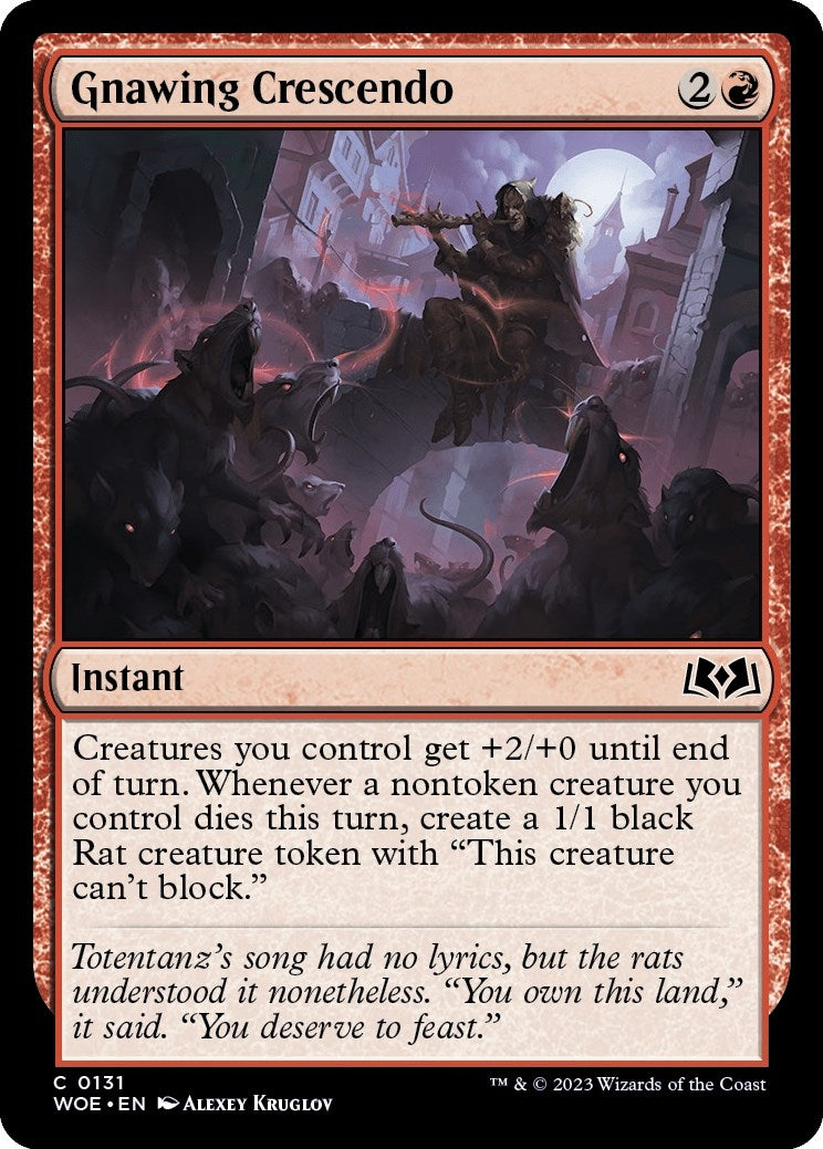 Image for Gnawing Crescendo (131) (Wilds of Eldraine) - Magic: The Gathering