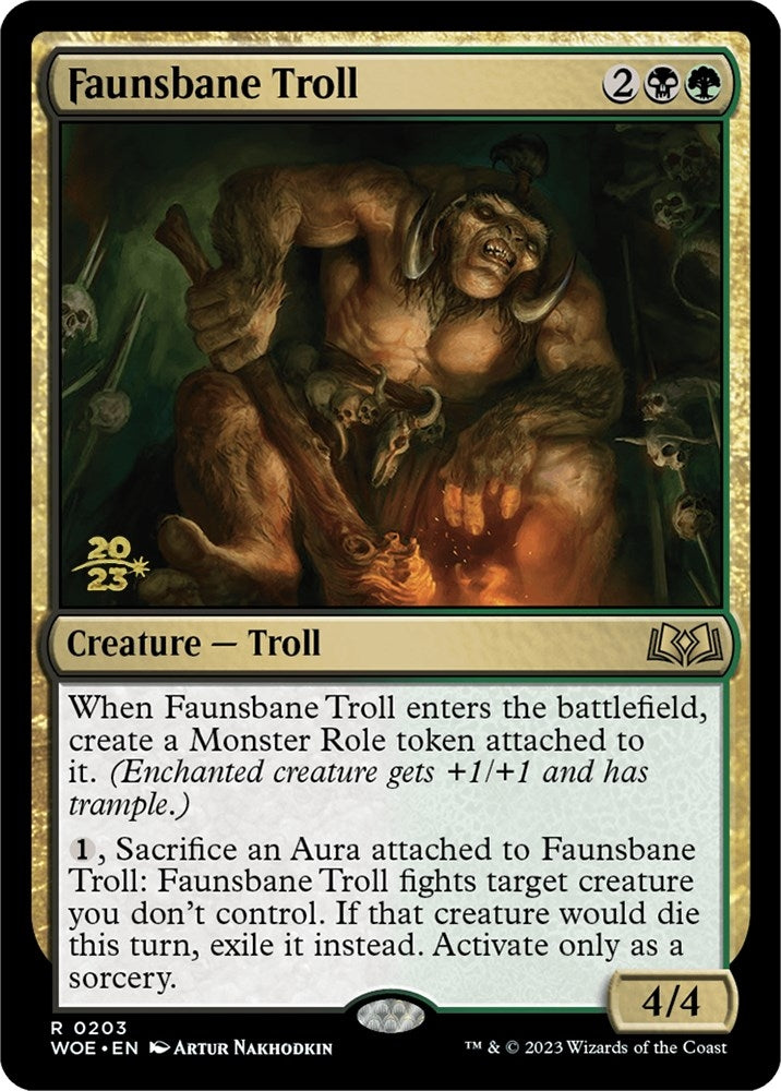 Image for Faunsbane Troll (203) (Prerelease Cards) - Magic: The Gathering