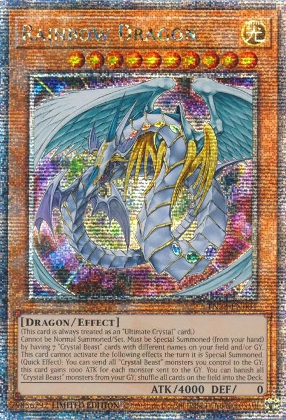 Image for Rainbow Dragon (Quarter Century Secret Rare) (TN23-EN004) (TN23) - YuGiOh