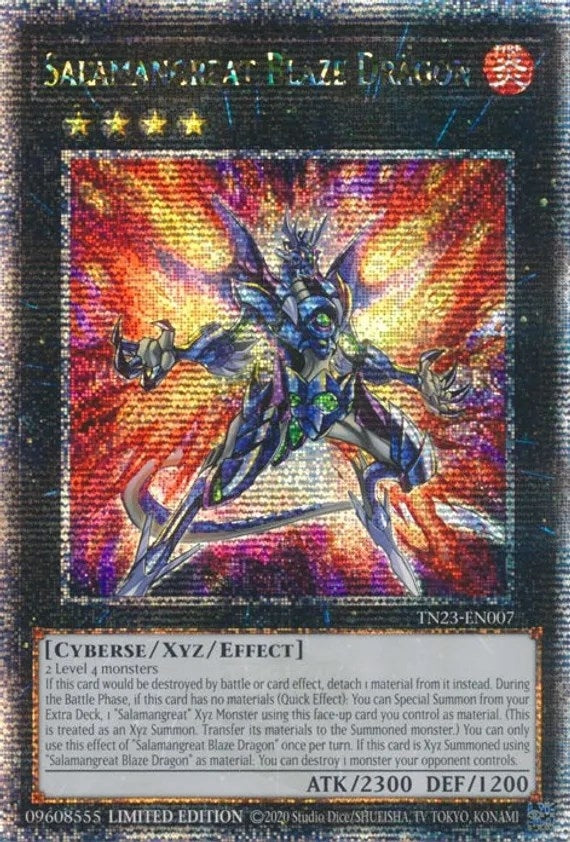 Image for Salamangreat Blaze Dragon (Quarter Century Secret Rare) (TN23-EN007) (TN23) - YuGiOh