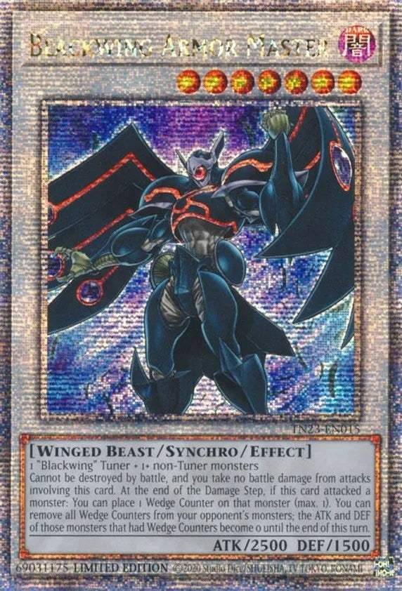 Image for Blackwing Armor Master (Quarter Century Secret Rare) (TN23-EN015) (TN23) - YuGiOh