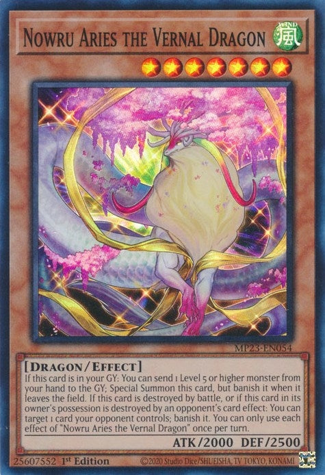 Image for Nowru Aries the Vernal Dragon (MP23-EN054) (MP23) - YuGiOh