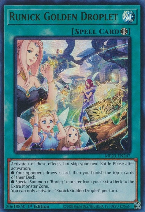 Image for Runick Golden Droplet (MP23-EN247) (MP23) - YuGiOh