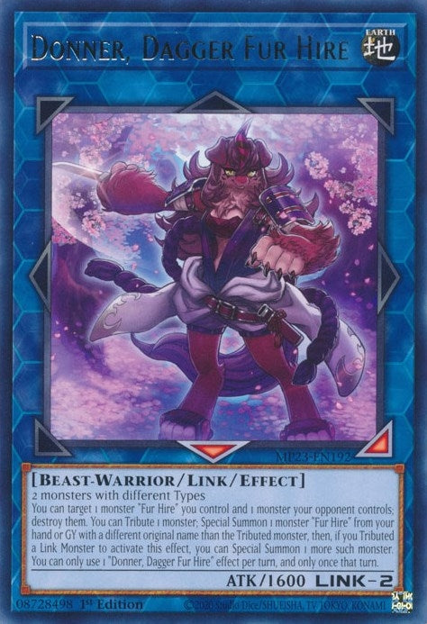 Image for Donner, Dagger Fur Hire (MP23-EN192) (MP23) - YuGiOh