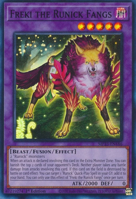 Image for Freki the Runick Fangs (MP23-EN186) (MP23) - YuGiOh