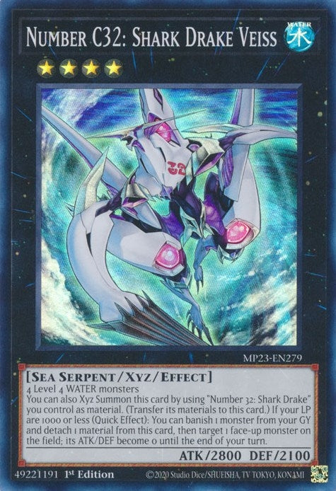 Image for Number C32: Shark Drake Veiss (MP23-EN279) (MP23) - YuGiOh