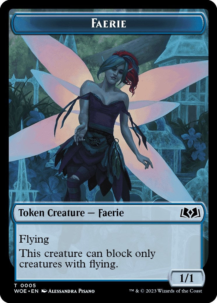 Image for Faerie // Food (0010) Double-Sided Token (5 // 10) (Wilds of Eldraine) - Magic: The Gathering
