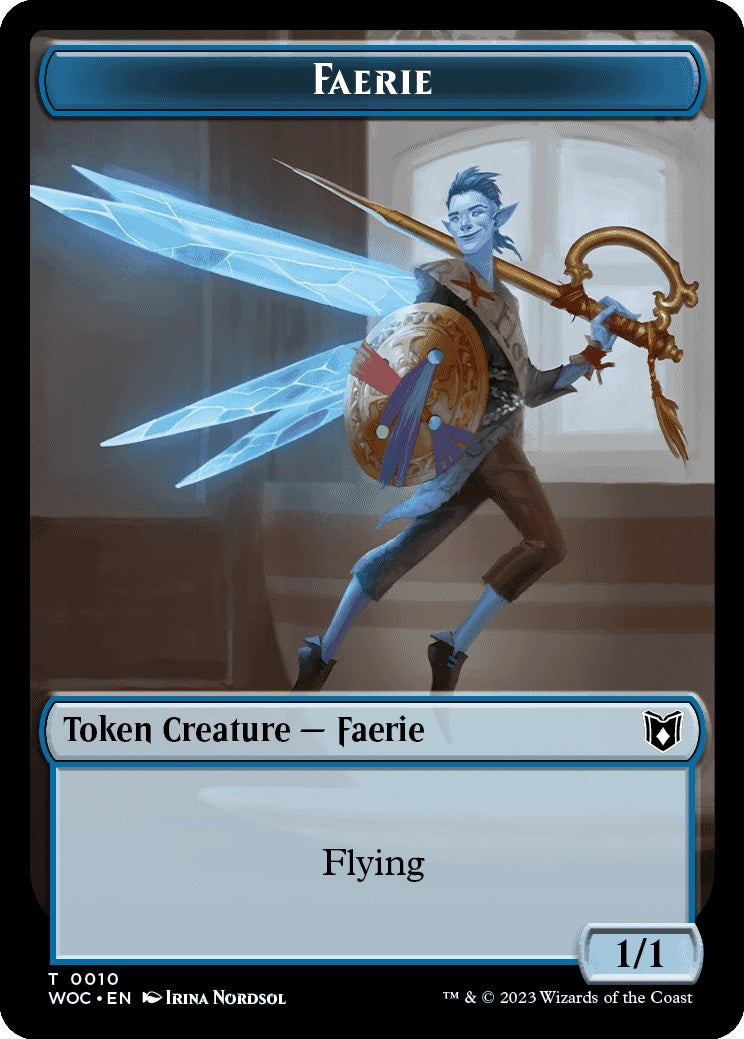Image for Faerie // Human Double-Sided Token (10 // 2) (Wilds of Eldraine) - Magic: The Gathering