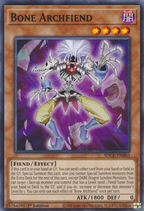 Image for Bone Archfiend (SDCK-EN003) (SDCK) - YuGiOh