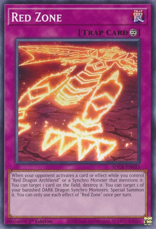 Image for Red Zone (SDCK-EN033) (SDCK) - YuGiOh