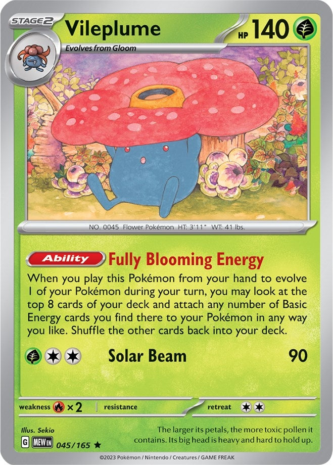 Image for Vileplume (045/165) (MEW) - Pokemon