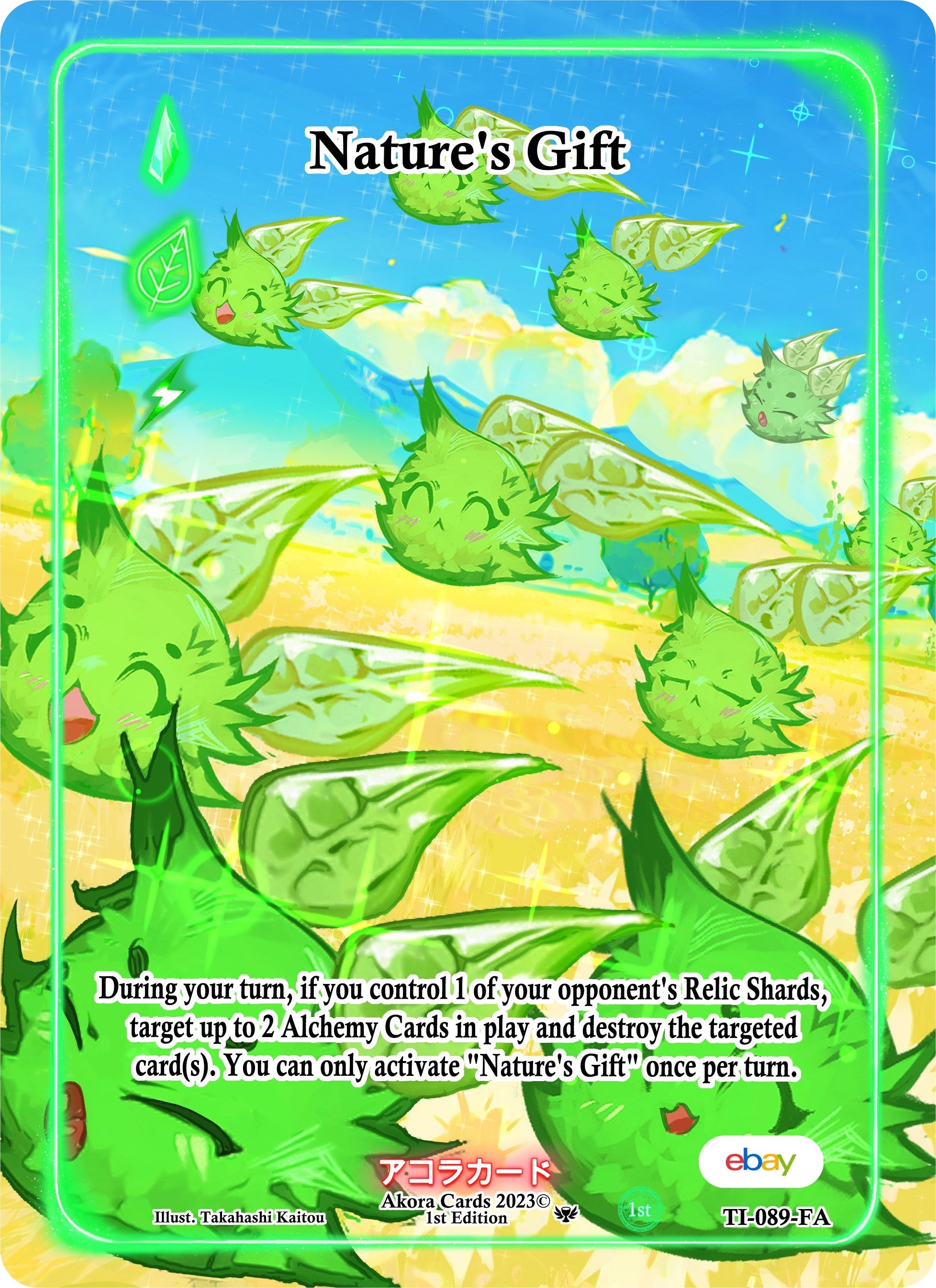 Nature's Gift (Full Art) (TI-089-FA) (Trials of Ikithia [eBay 1st Edition])