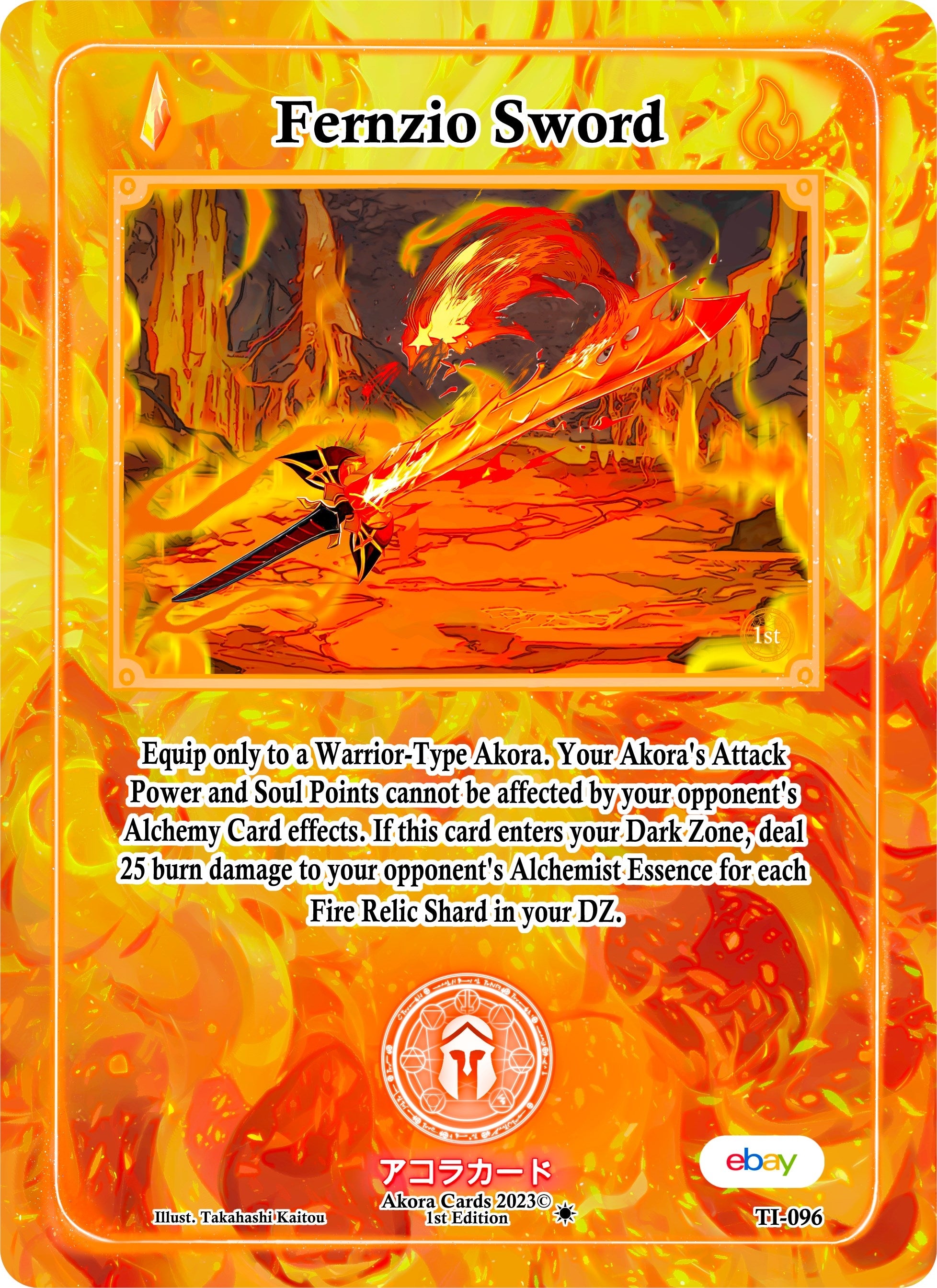 Image for Fernzio Sword (TI-096) (Trials of Ikithia [eBay 1st Edition]) - Akora TCG