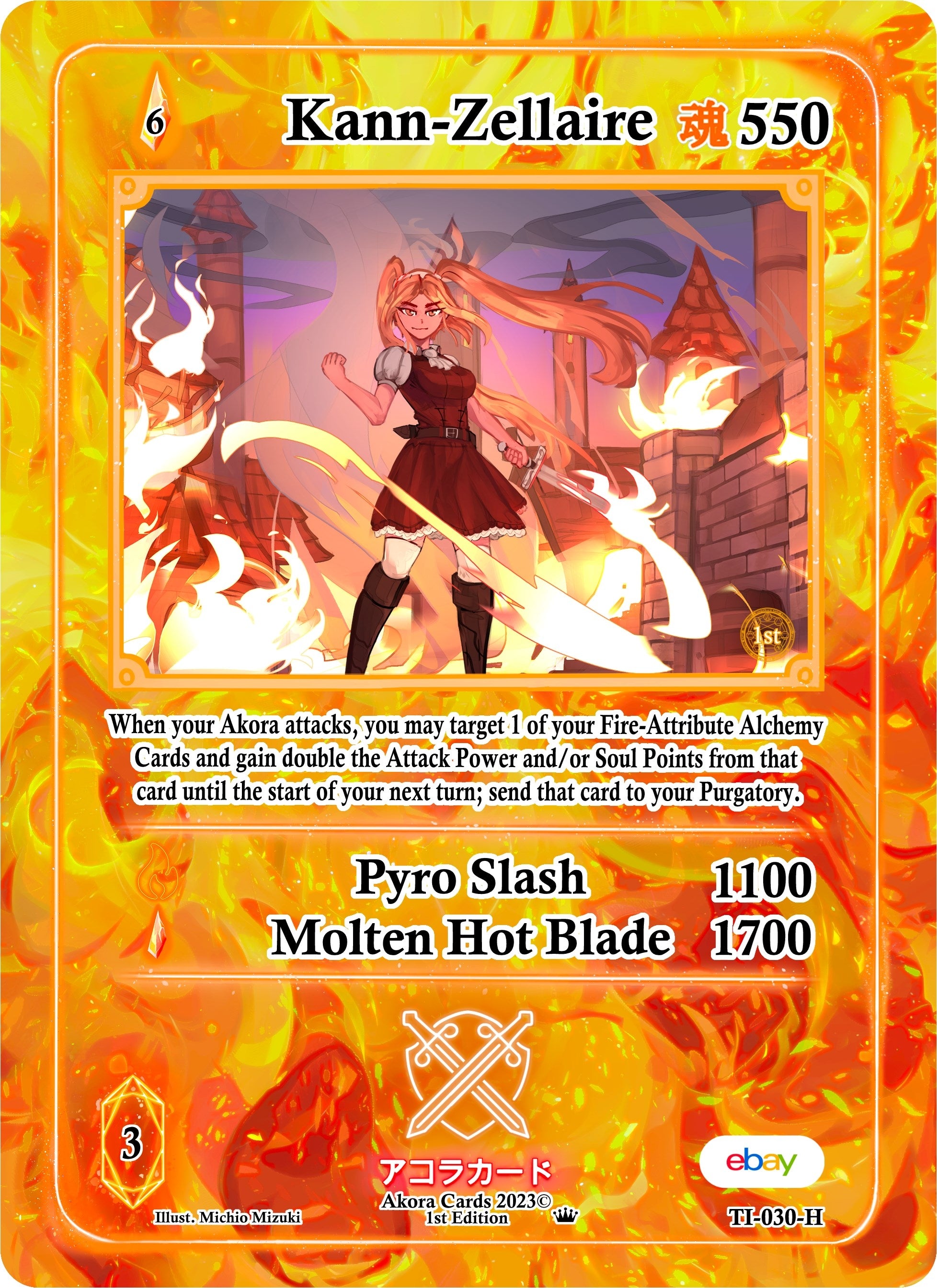 Image for Kann-Zellaire (Holo) (TI-030-H) (Trials of Ikithia [eBay 1st Edition]) - Akora TCG