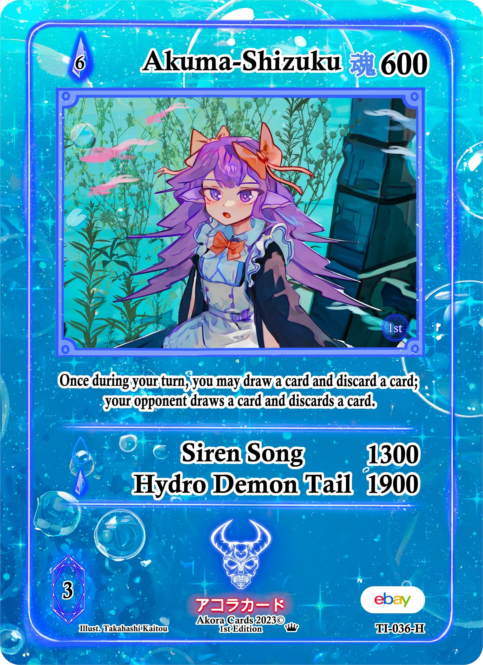 Image for Akuma-Shizuku (Holo) (TI-036-H) (Trials of Ikithia [eBay 1st Edition]) - Akora TCG