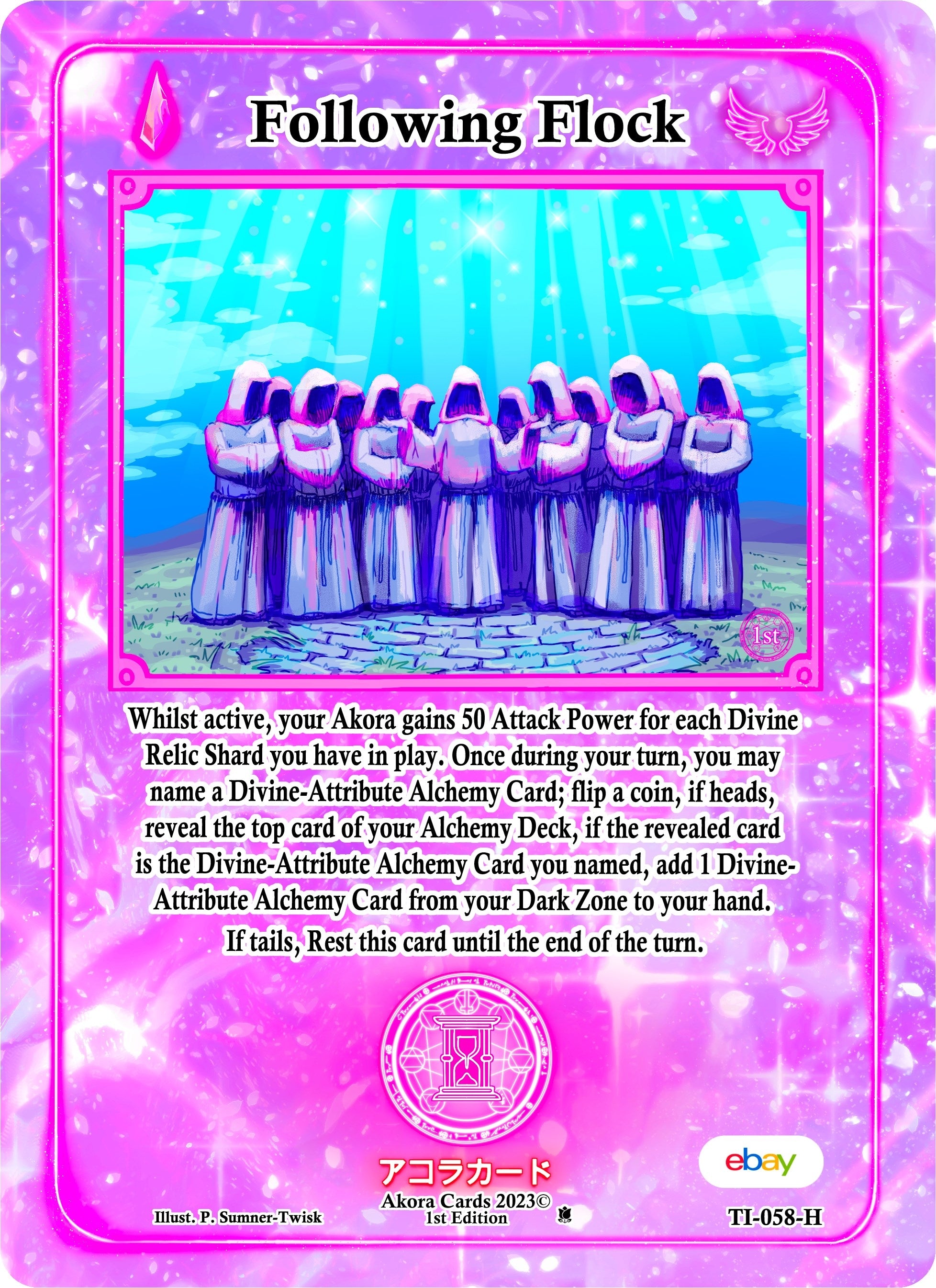 Following Flock (Holo) (TI-058-H) (Trials of Ikithia [eBay 1st Edition])