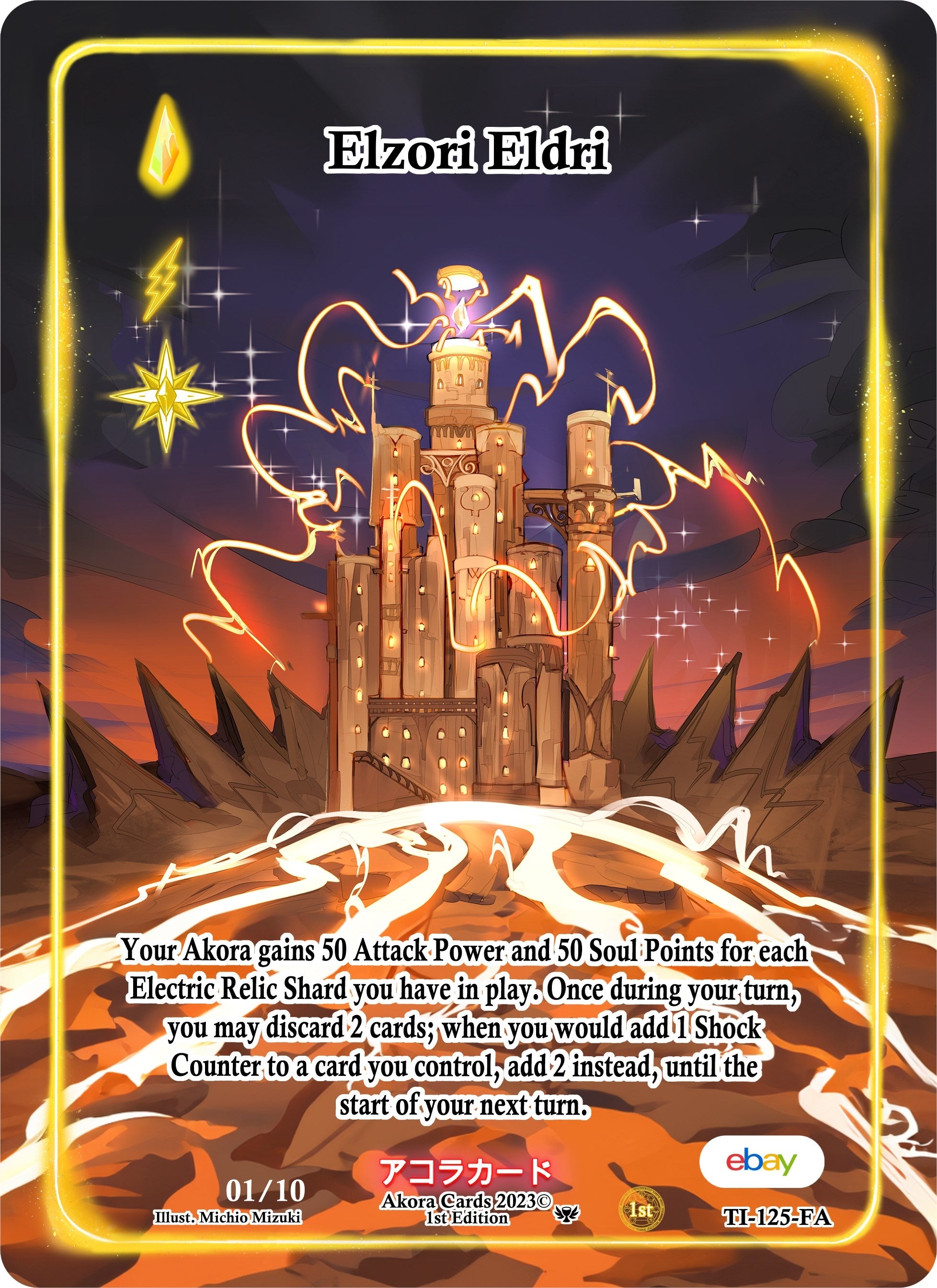 Image for Elzori Eldri (Full Art) (Serial Numbered) (TI-125-FA) (Trials of Ikithia [eBay 1st Edition]) - Akora TCG