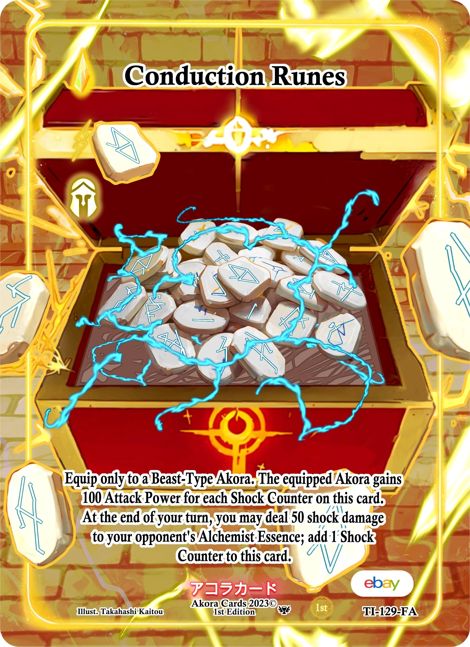 Image for Conduction Runes (Full Art) (TI-129-FA) (Trials of Ikithia [eBay 1st Edition]) - Akora TCG