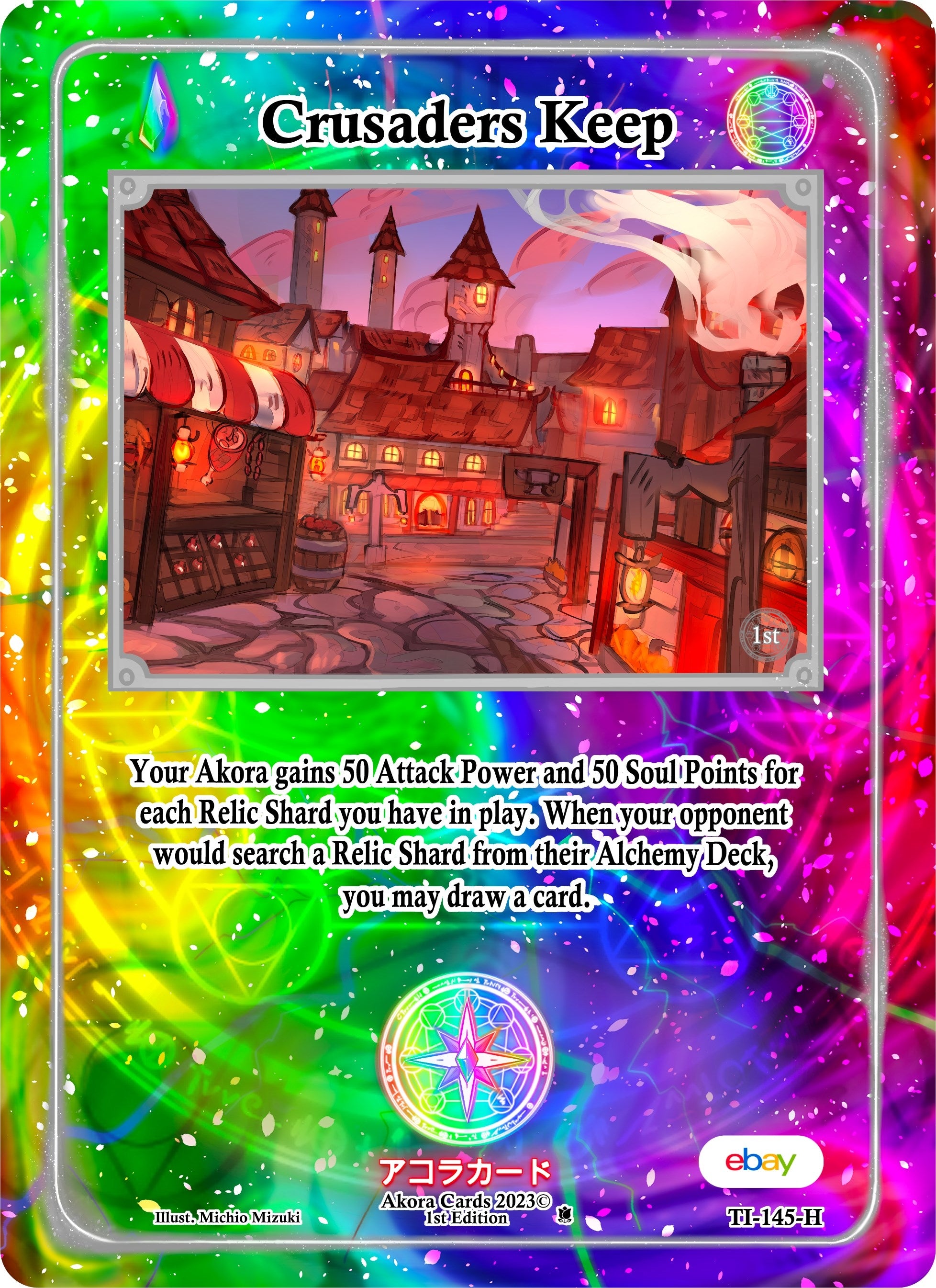 Image for Crusaders Keep (Holo) (TI-145-H) (Trials of Ikithia [eBay 1st Edition]) - Akora TCG