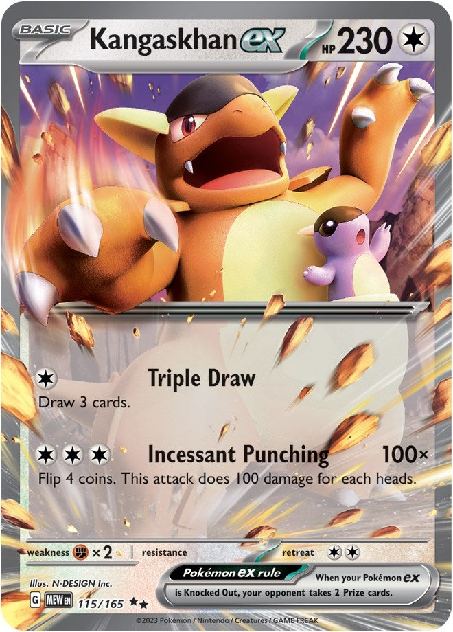 Image for Kangaskhan ex (115/165) (MEW) - Pokemon