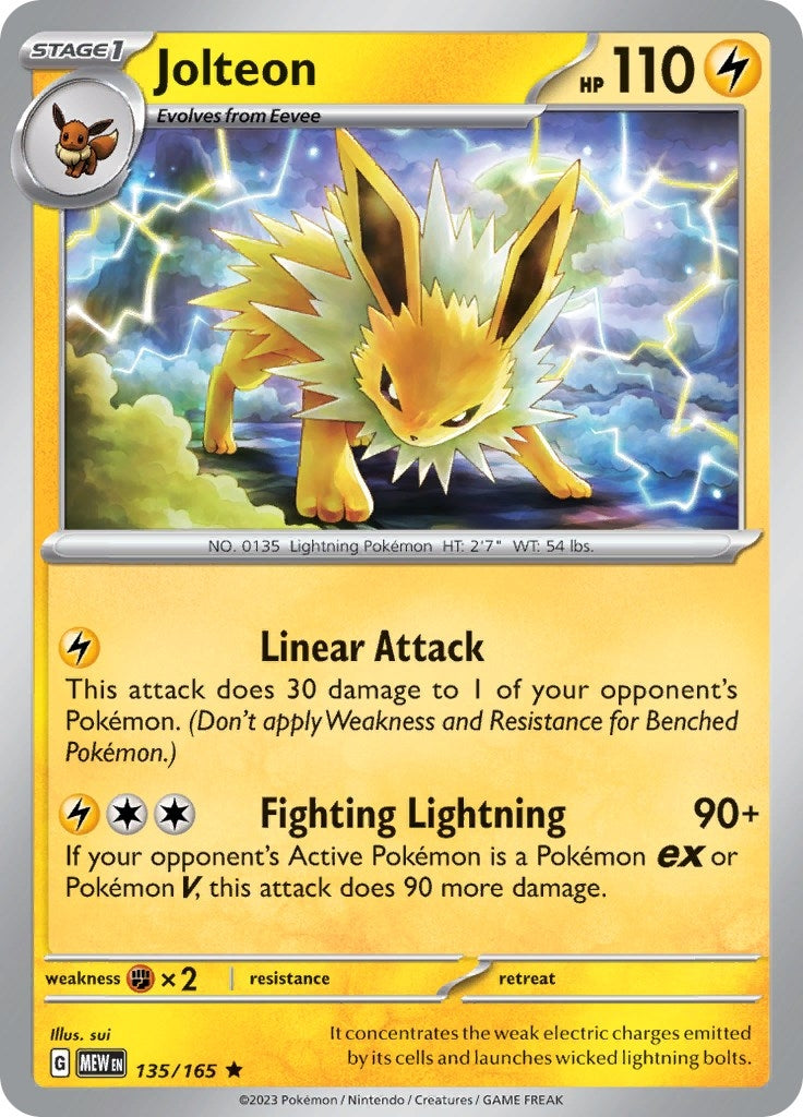 Image for Jolteon (135/165) (MEW) - Pokemon