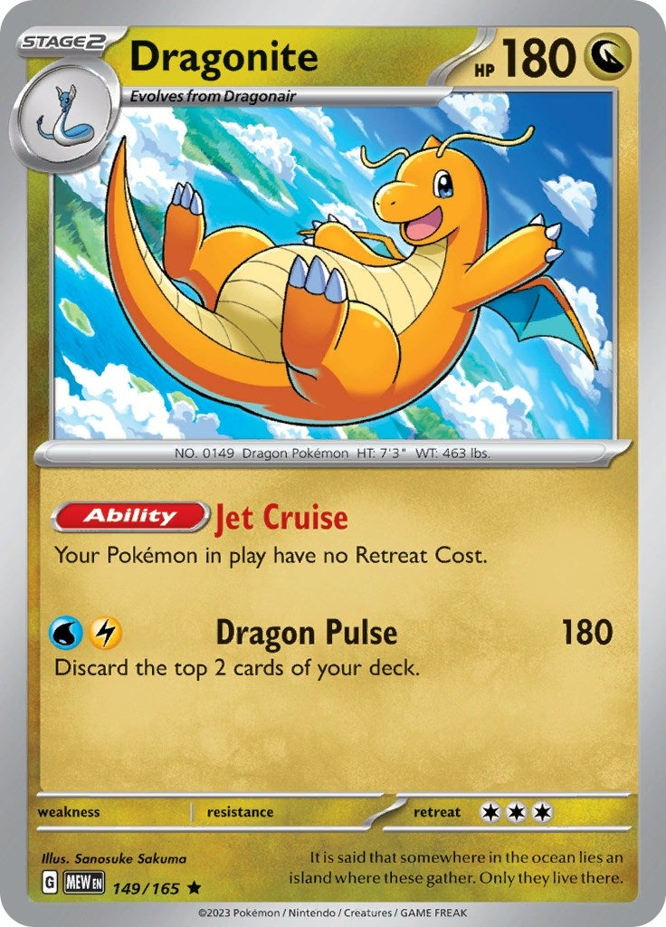 Image for Dragonite (149/165) (MEW) - Pokemon