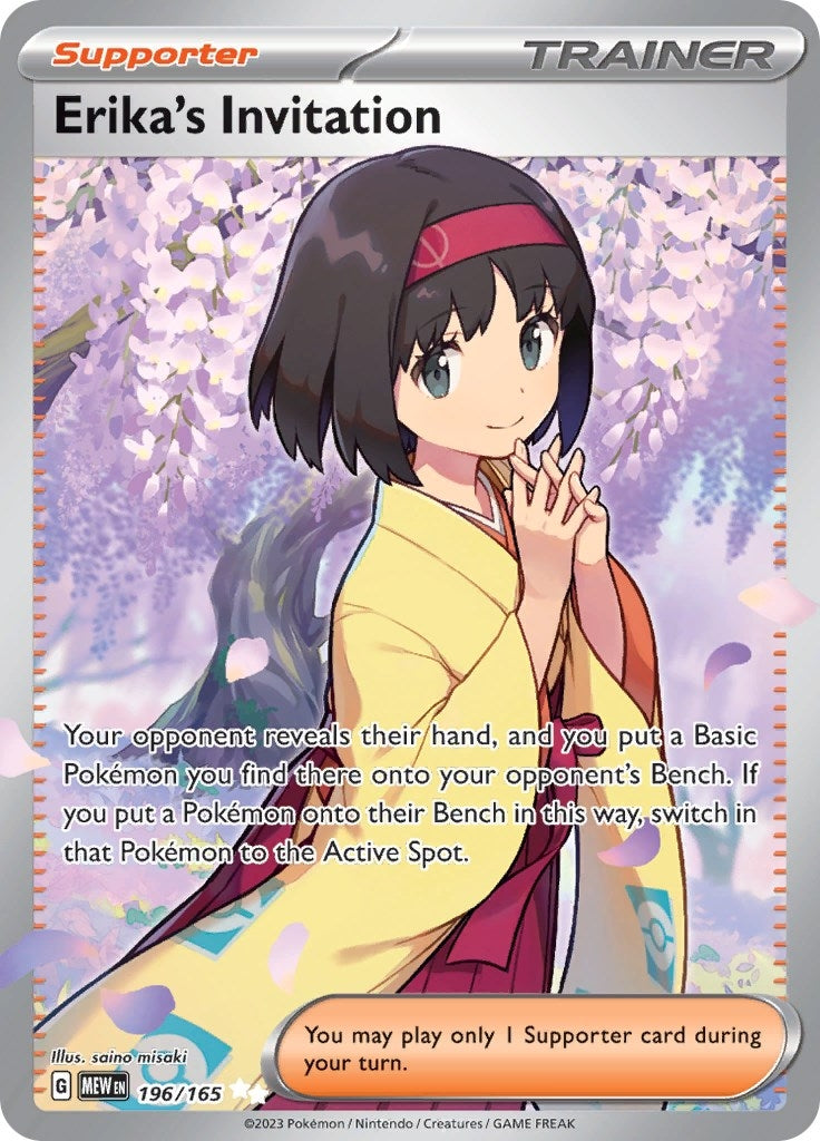 Image for Erika's Invitation (196/165) (MEW) - Pokemon