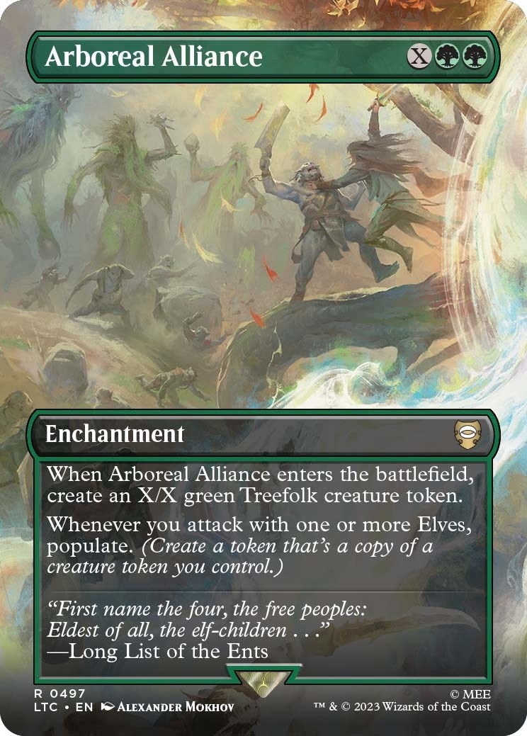 Image for Arboreal Alliance (Borderless) (497) (The Lord of the Rings: Tales of Middle-earth) - Magic: The Gathering