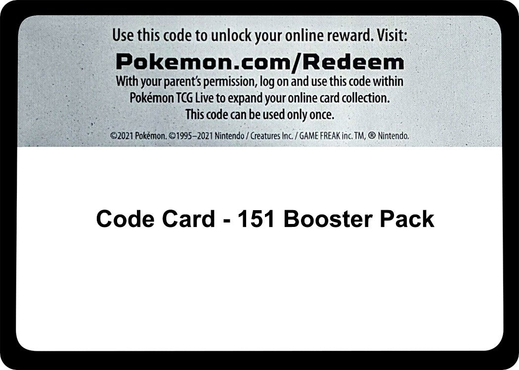 Image for Code Card - 151 Booster Pack (MEW) - Pokemon