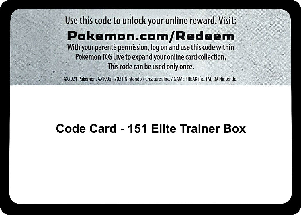 Image for Code Card - 151 Elite Trainer Box (MEW) - Pokemon