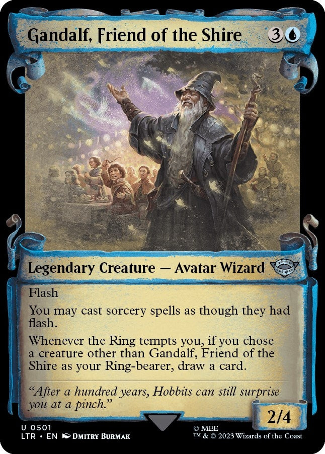 Image for Gandalf, Friend of the Shire (Showcase Scrolls) (501) (Universes Beyond: The Lord of the Rings: Tales of Middle-earth) - Magic: The Gathering