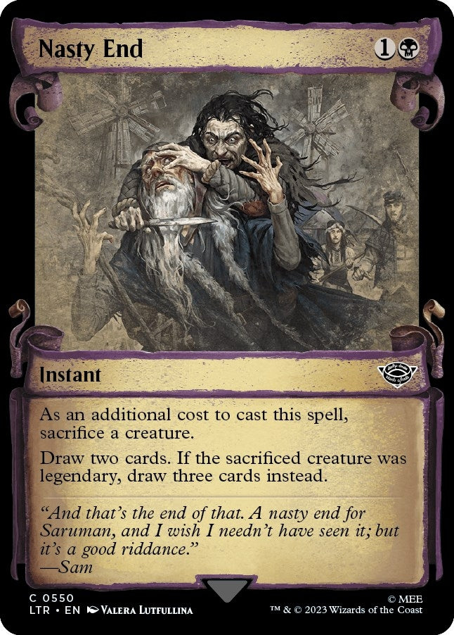 Image for Nasty End (Showcase Scrolls) (550) (Universes Beyond: The Lord of the Rings: Tales of Middle-earth) - Magic: The Gathering